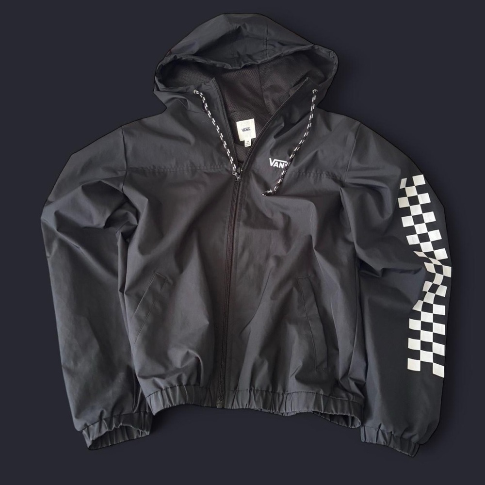 Vans Black Checkered Windbreaker
